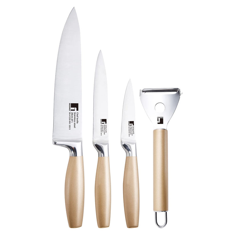 Bergner Cento Stainless Steel 4 Pcs Kitchen Knife Set