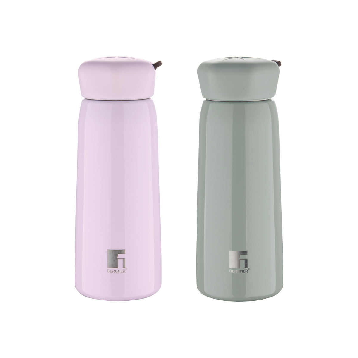 Bergner Walking LilyLuxe Thermosteel Hot and Cold 400ml Flask - Pink