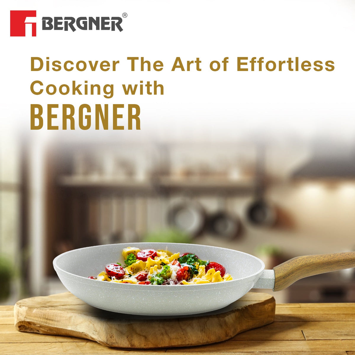Bergner Naturally Forged Aluminum 20cm Frypan
