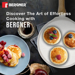 Bergner Naturally Forged Aluminum 28cm Pancake Pan / Dosa Tawa - Induction Bottom