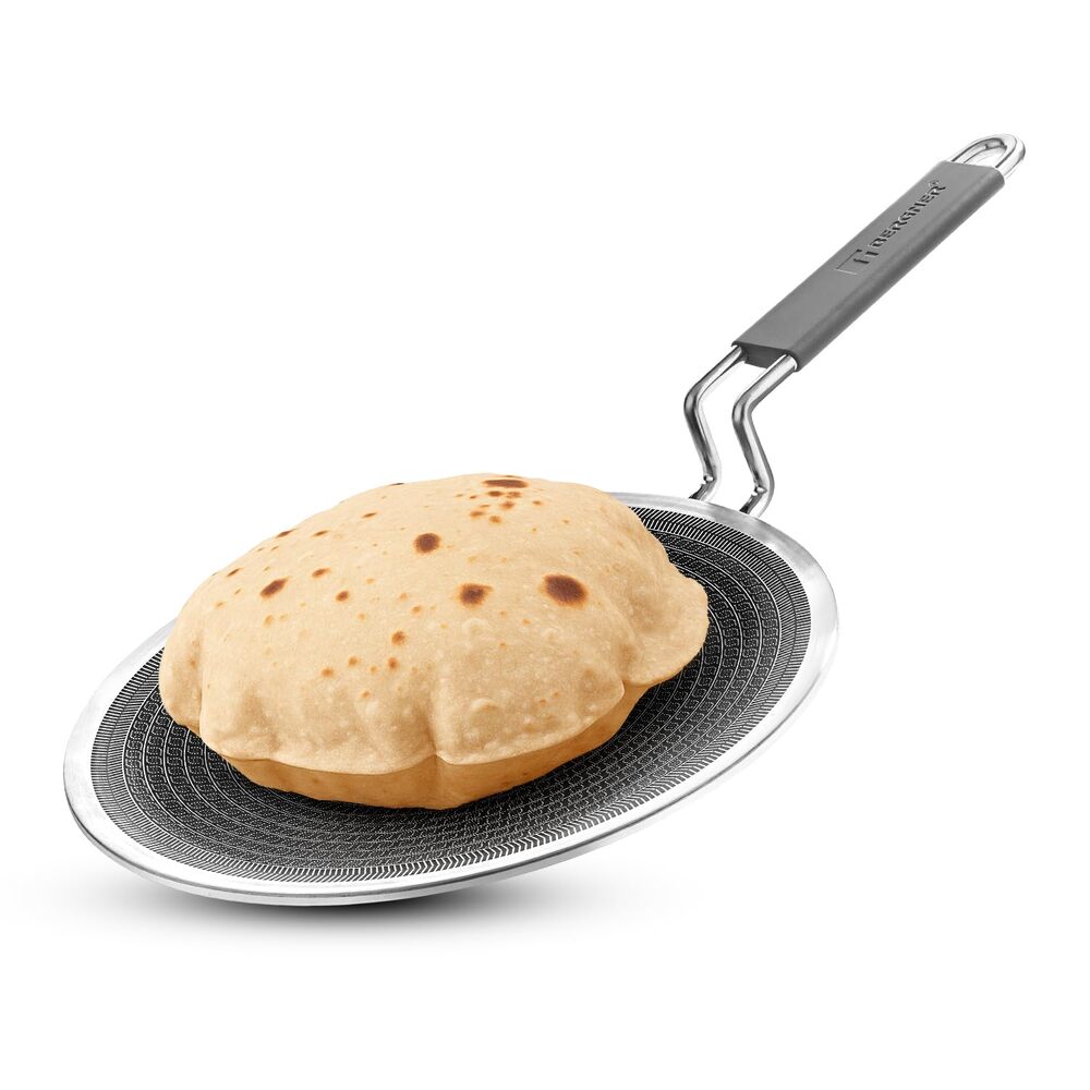 Bergner Hi-Tech Tri-Ply Stainless Steel 28cm Non-Stick Roti Tawa