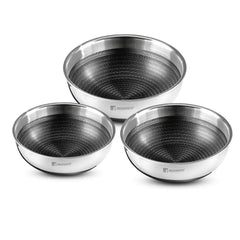 Bergner Hi-Tech Giro Triply Tasra Set of 3, Honeycomb Mesh Non-Stick Coating