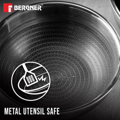 Bergner Hi-Tech Giro Triply Tasra Set of 3, Honeycomb Mesh Non-Stick Coating