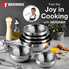 Bergner Argent Tri-Ply Stainless Steel 26cm Tasra without Lid