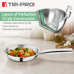 Bergner Tripro Mini Triply Frypan 14cm