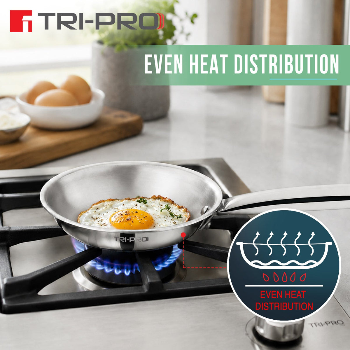 Bergner Tripro Mini Triply Frypan 14cm