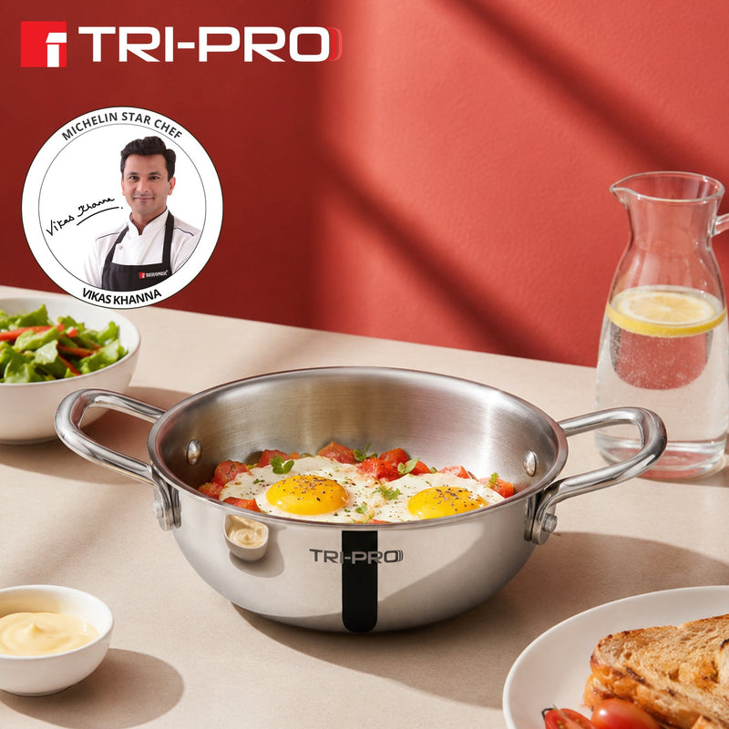 Bergner Tripro Mini Triply Kadai 16cm