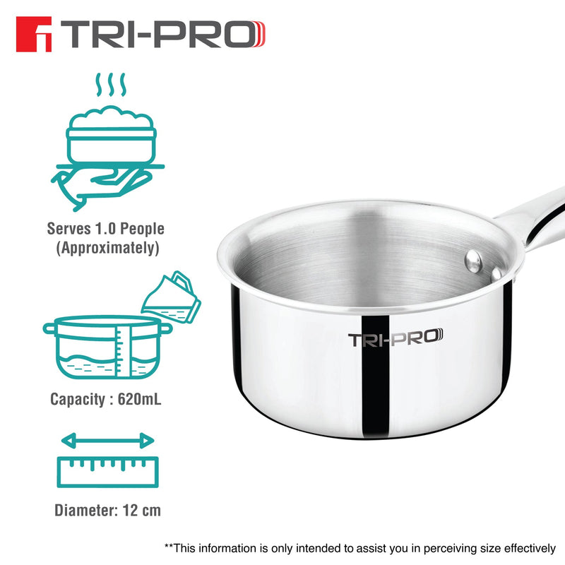 Bergner Tripro Mini 3 Pcs Triply Cookware Set