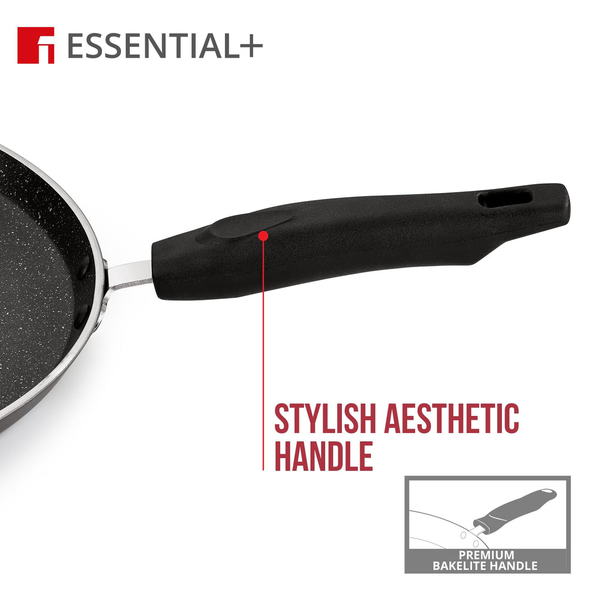 Bergner Essential Plus 34cm Non-Stick Dosa Tawa