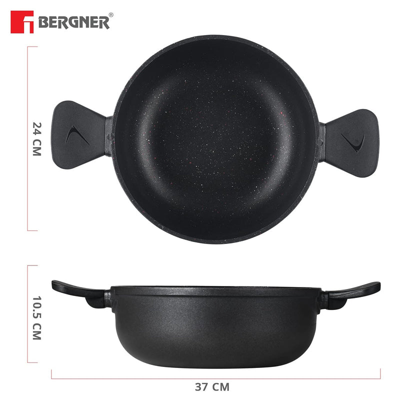 Bergner Senator Die-Cast Non-Stick Kadai