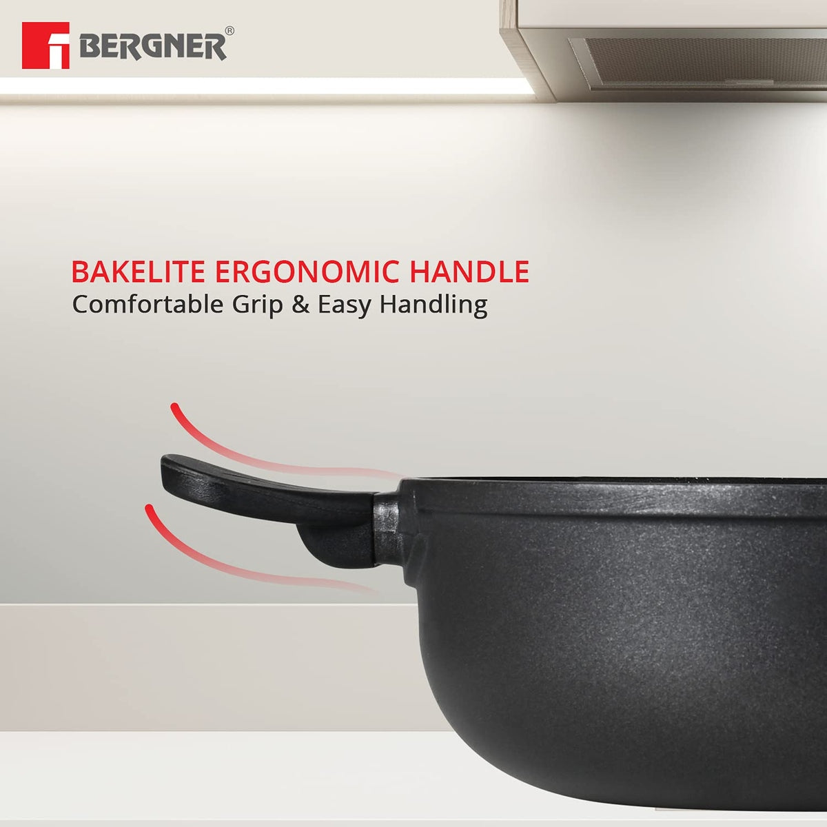 Bergner Senator Die-Cast Non-Stick Kadai - Induction Bottom