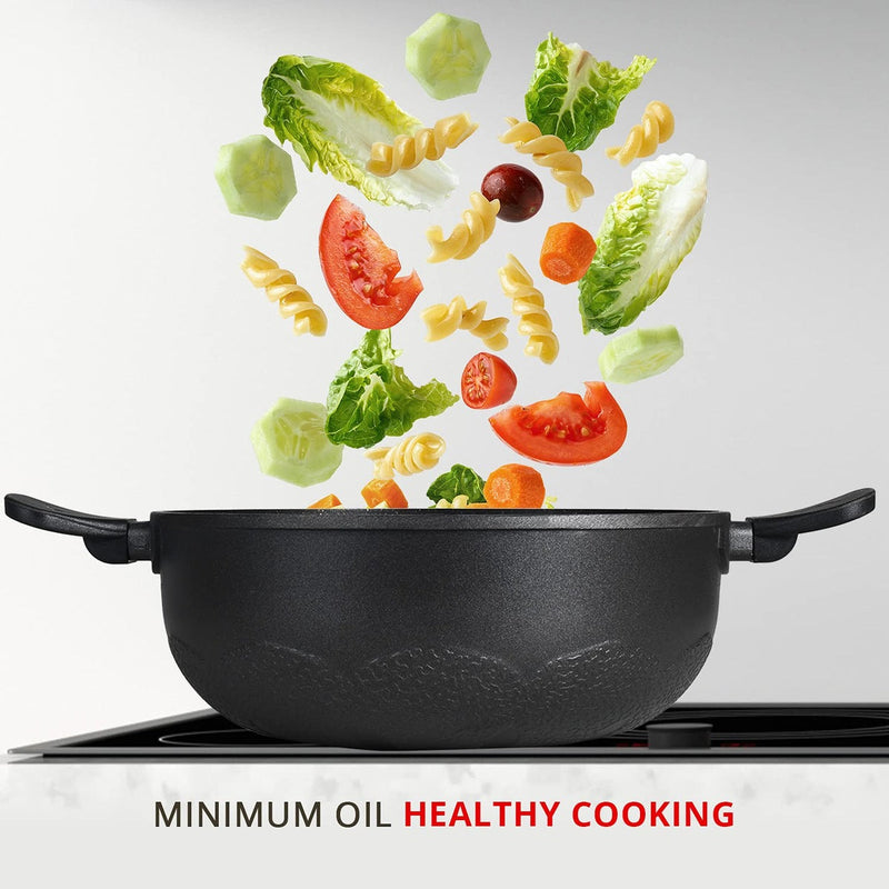 Bergner Senator Die-Cast Non-Stick Kadai - Induction Bottom