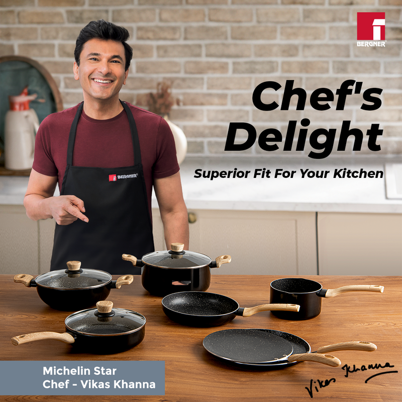 Bergner Bellini Plus Aura 5-Layer Non-Stick Dosa Tawa - Induction Bottom