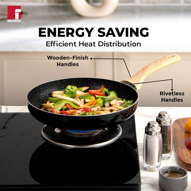 Bergner Bellini Plus Aura 5-Layer Non-Stick Omelet Pan / Frypan - Induction Bottom