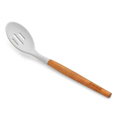 Bergner Naturally Silicone Slotted Spoon 32cm with Wooden Handle