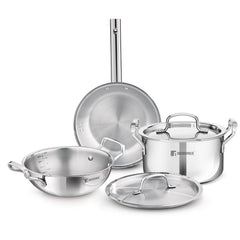 Bergner TriPro 5 Pcs Tri-Ply Stainless Steel Cookware Set