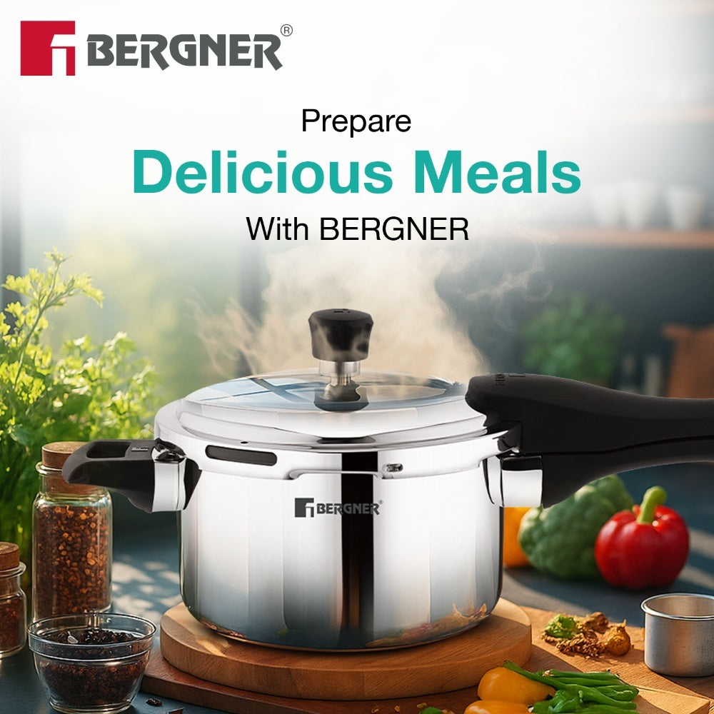 Bergner TriPro 4 Pcs Tri-Ply Stainless Steel Cookware combo