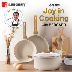 Bergner Naturally 5 Pcs Non-Stick Cookware Set - Induction Bottom