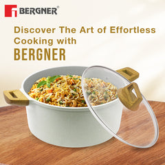 Bergner Naturally 5 Pcs Non-Stick Cookware Set - Induction Bottom