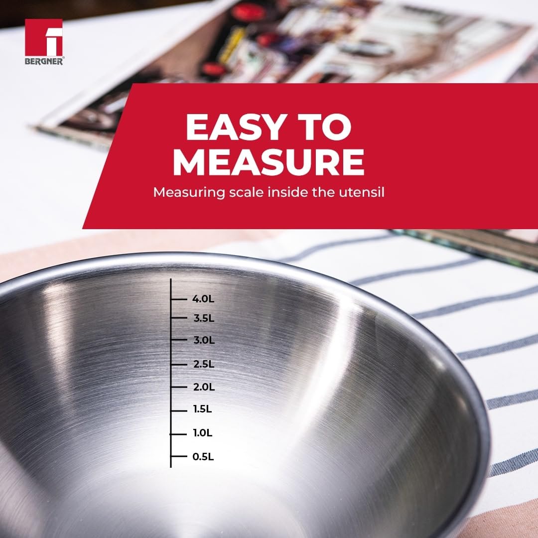 Bergner TriPro Triply Combo of 3 Tasras - Induction Bottom