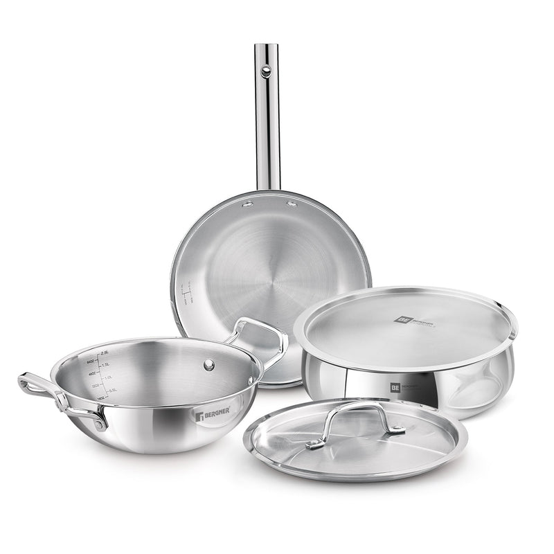Bergner BE Essentials 5 Pcs Cookware Set - Induction Bottom