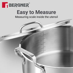 Bergner Tripro 4 Pcs Triply Cookware Set - Induction Bottom