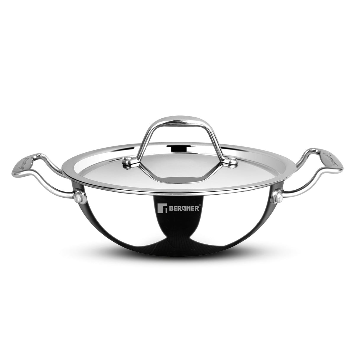 Bergner Argent Junior Chef Triply Stainless Steel Cookware Set 6 Pcs