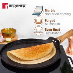 Bergner Ivory Black Granite 3 Pcs Cookware Set
