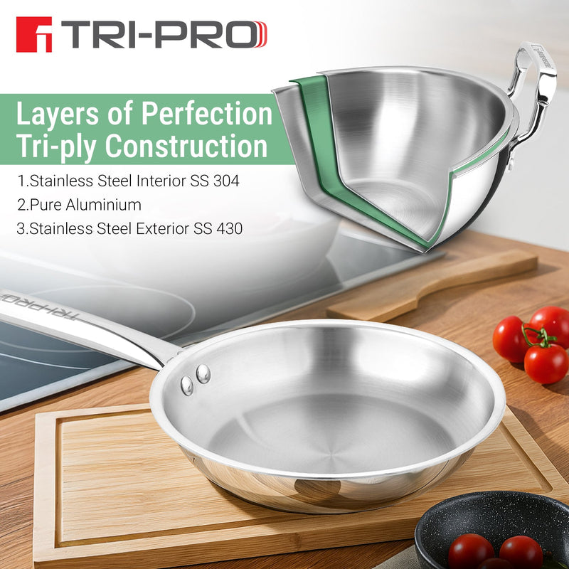 Bergner Tripro Triply Cookware Set of 4 Pcs
