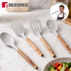 Bergner Naturally Silicone Spoons Set 4 Pcs