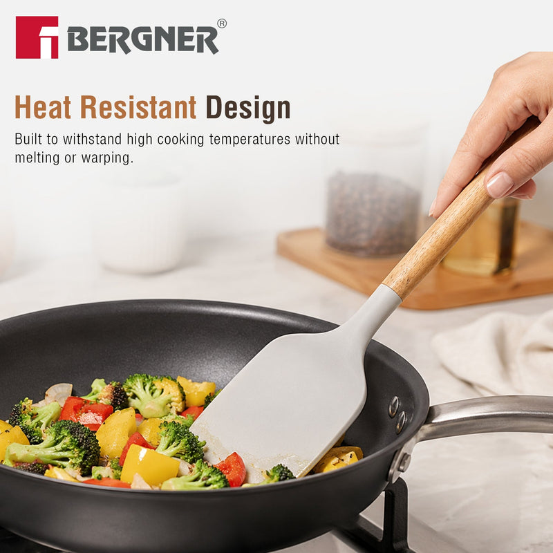 Bergner Naturally Silicone Spoons Set 4 Pcs