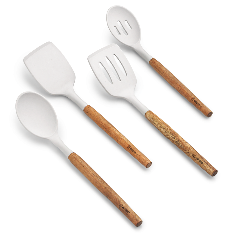 Bergner Naturally Silicone Spoons Set 4 Pcs
