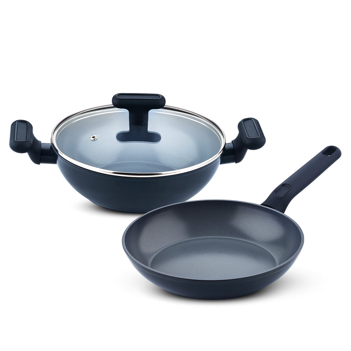 Bergner Jade Non-Stick Ceramic Coated 3 Pcs Cookware Set