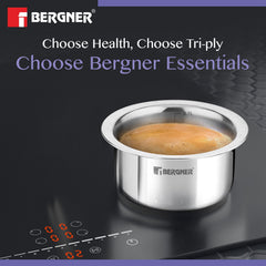 Bergner BE Essentials Tri-Ply Stainless Steel Junior Tope