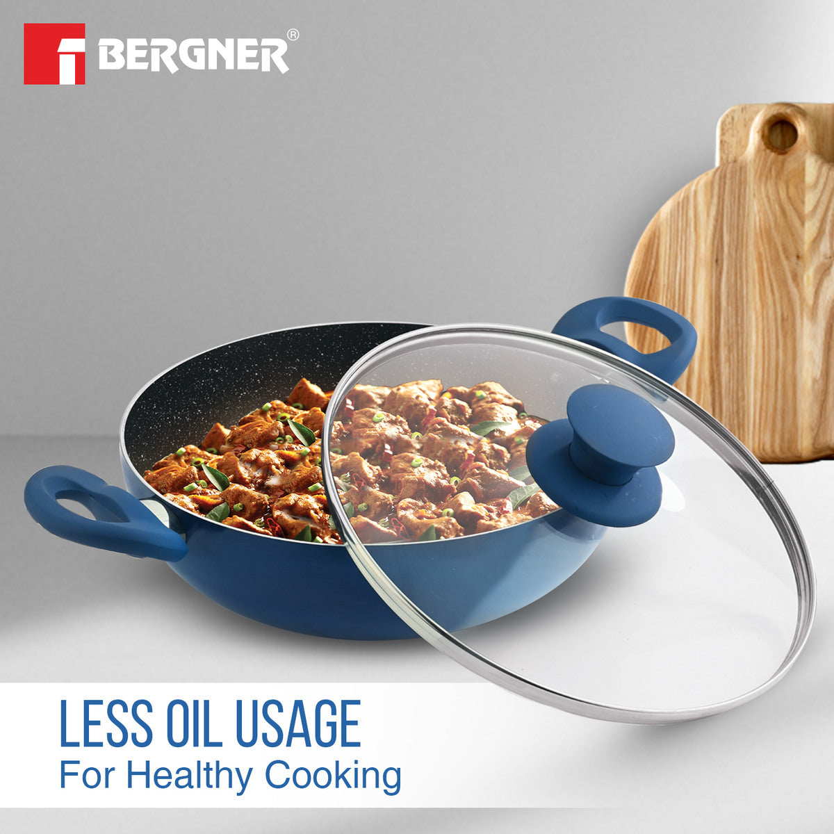 Bergner Aster Non-Stick 4 Pcs Cookware Set - Induction Bottom