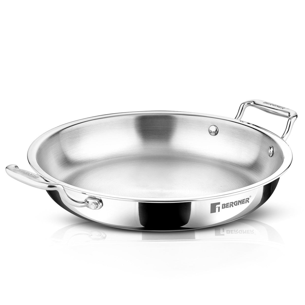 Bergner Argent Samsara Triply Jalebi Pan 32cm (4L)