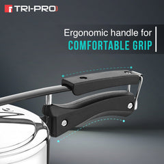 Bergner TriPro Tri-Ply Stainless Steel 5L Inner Lid Pressure Cooker - Induction Compatible