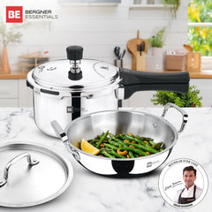 Bergner Tripro 3 Pcs Triply Cookware Set - Induction Bottom