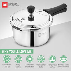 Bergner Tripro 3 Pcs Triply Cookware Set - Induction Bottom