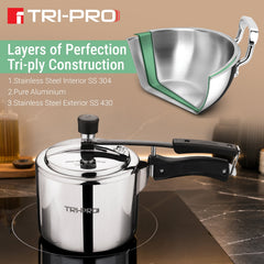 Bergner TriPro Triply Cookware Set 3 Pcs