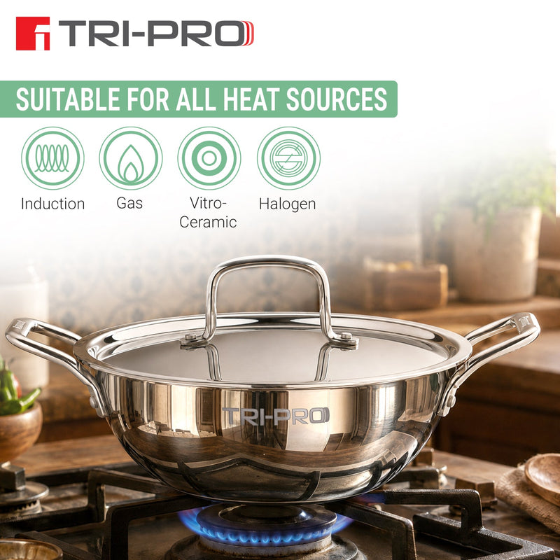 Bergner TriPro Triply Cookware Set 3 Pcs
