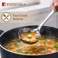 Bergner Essential Plus Stainless Steel 32cm Ladle with Wooden Handle