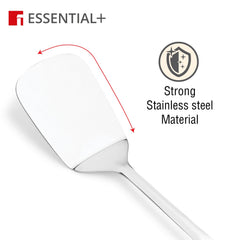 Bergner Essential Plus Stainless Steel 34cm Solid Turner with Wooden Handle