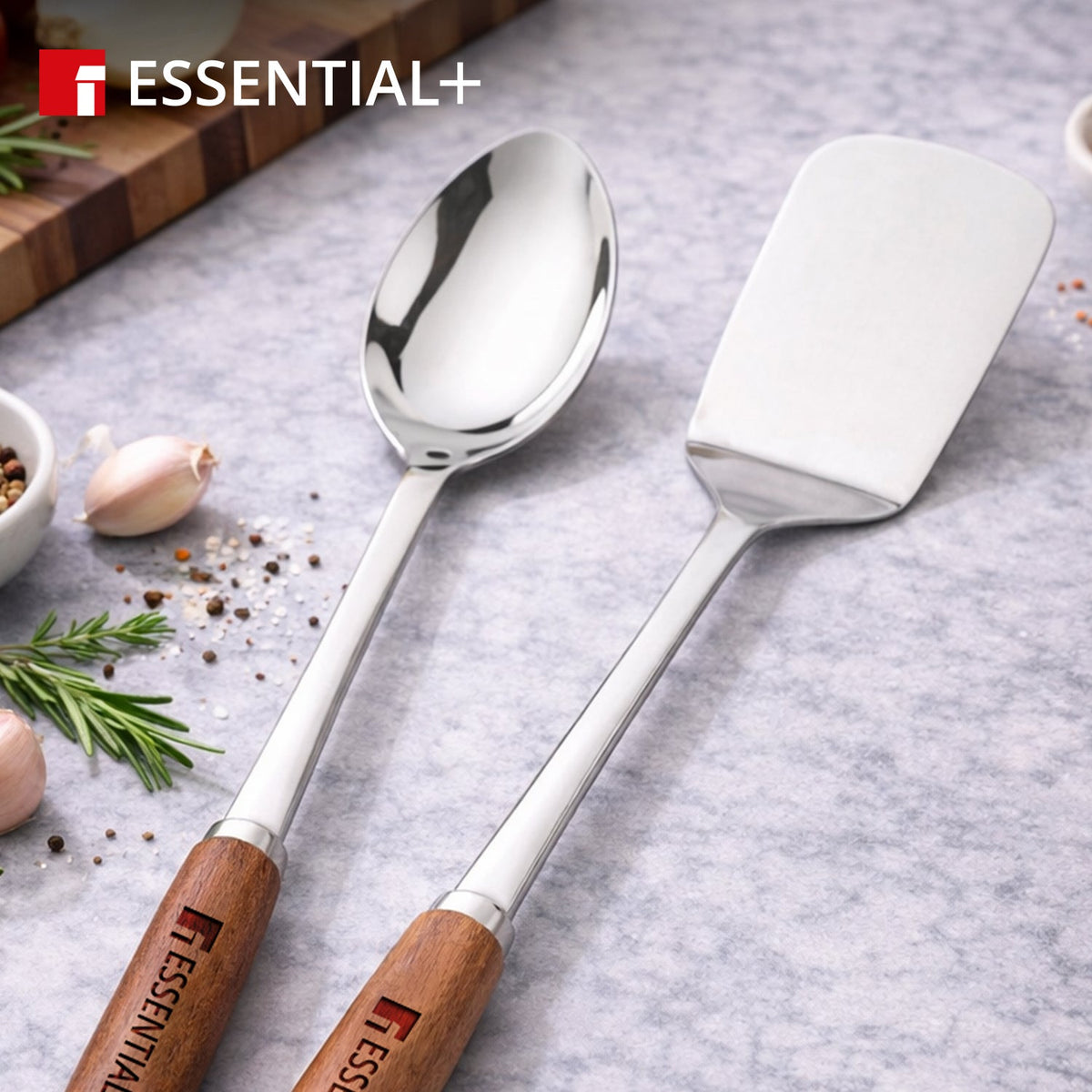 Bergner Essential Plus Stainless Steel 2 Pcs Kitchen Tool Set