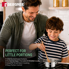 Bergner Junior Chef Triply Casserole with Lid 10cm (400ml)