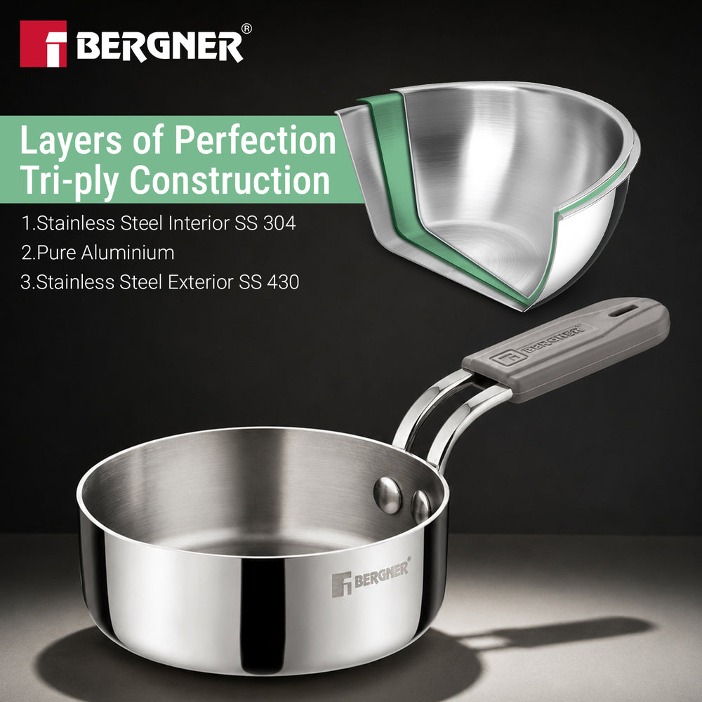 Bergner Junior Chef Triply Frypan 10cm (350ML)