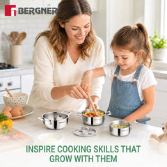 Bergner Junior Chef Triply Frypan 10cm (350ML)