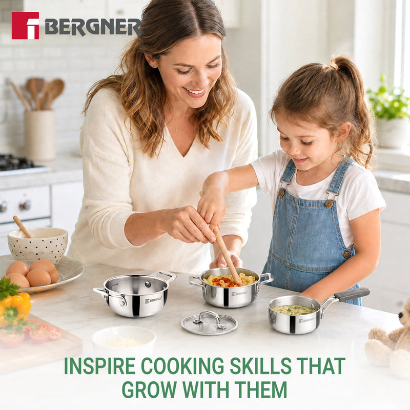 Bergner Junior Chef Triply Frypan 10cm (350ML)