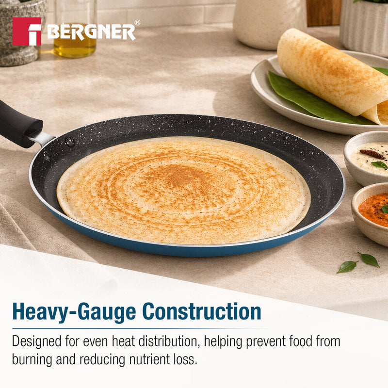 Bergner Aloe Non-Stick Cookware Set 2 Pcs (24cm Frypan + 25cm Tawa)
