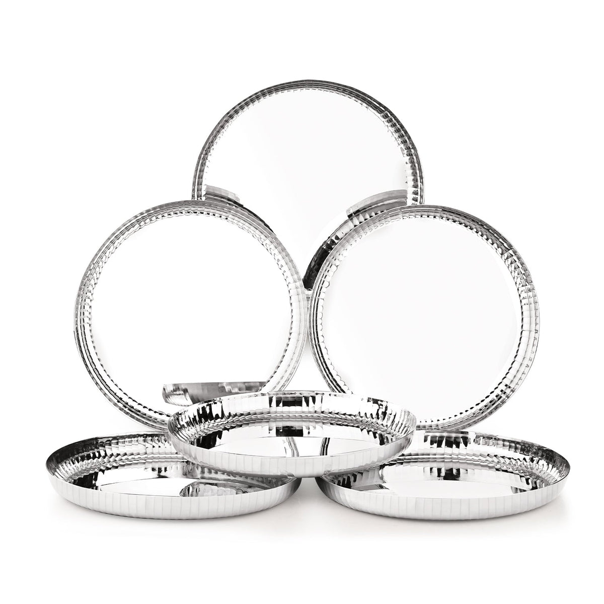 Bergner Signature 304 Stainless Steel Quarter Plates 6 Pcs Set